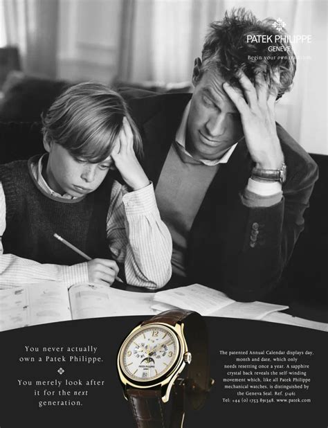 patek philippe tagline|patek philippe watch ads.